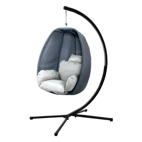 Gardeon Outdoor Egg Swing Chair Patio Furniture Pod Stand Canopy