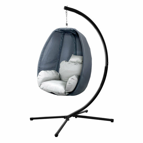 Gardeon Outdoor Egg Swing Chair Patio Furniture Pod Stand Canopy