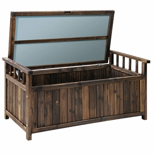 Gardeon Outdoor Storage Bench Box Wooden Garden Toy Tool Shed Patio