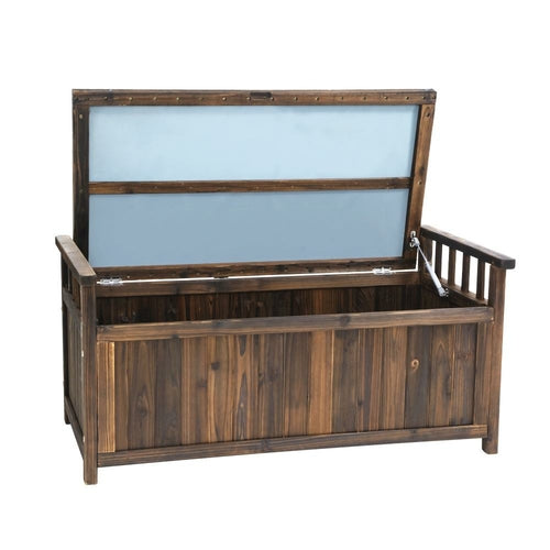 Gardeon Outdoor Storage Bench Box Wooden Garden Toy Tool Shed Patio
